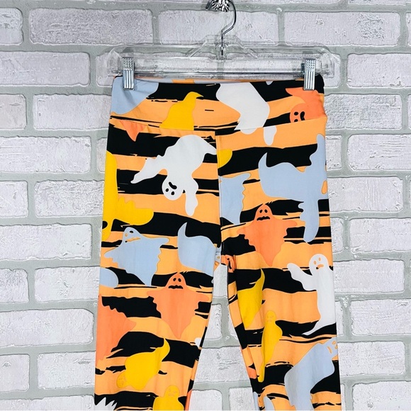 Lularoe Halloween Ghost Print Leggings Size 0/S - Picture 3 of 7
